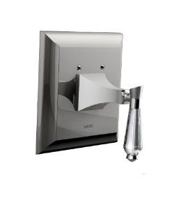 Santec 9231DC70 TM Edo Crystal Polished Nickel Pressure Balance Shower   Trim Only W/ Dc Handle (Includes Square Shower Plate   Faucet Trim Kits  