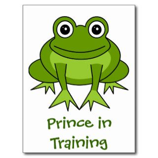 Cute Frog Cartoon   Prince in Training Postcard