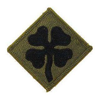 US Military Embroidered Iron on Patch   United States Army Collection   United States 4th Army Subdued Applique Clothing