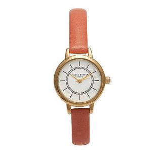 pale coral colour crush watch by kiki's