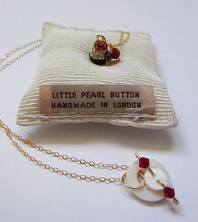 'have your cake and eat it' necklace by little pearl button
