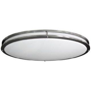 Nickel Oval 32 1/2" Wide LED Ceiling Light   Close To Ceiling Light Fixtures  