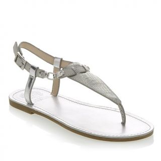 Vince Camuto "Itelli" Leather T Strap Thong Flat Sandal