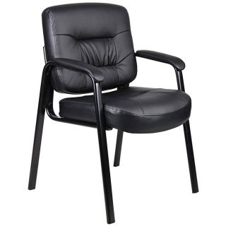 Boss Executive Mid back Leatherplus Bonded Leather Guest Chair
