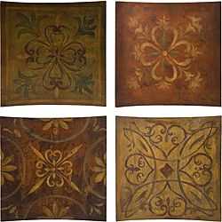 Provence French Country 4 piece Wall Tile Display