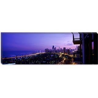 iCanvasArt Panoramic Lake Michigan, Chicago, Cook County, Illinois