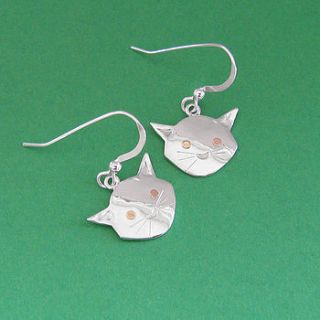 cat earrings by saba jewellery