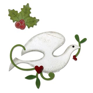 Sizzix Bigz Dove and Holly Die Sizzix Cutting & Embossing Dies