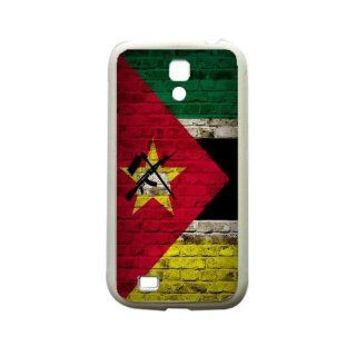 Mozambique Brick Wall Flag Samsung Galaxy S4 White Silcone Case   Provides Great Protection Cell Phones & Accessories