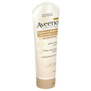 Aveeno Active Naturals Continuous Radiance Moisturizing Lotion, Fair Skin Tones, 8 Ounce Tubes (Pack of 3)  Body Lotions  Beauty