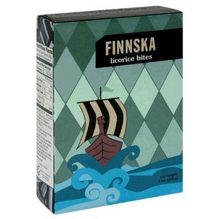 FINNSKA Licorice Bites, 7 Ounce Boxes (Pack of 12)  Licorice Candy  Grocery & Gourmet Food