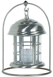 Paradise GL23905PP Compact flameless Candle Lantern Kit includes 1 round Candle light Lantern 1 head arch Stand and 1 wall bracket Plated pewter    
