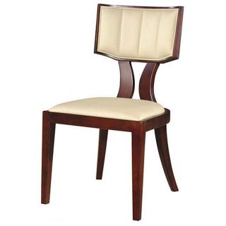 Regency Leather Dining Chairs (set Of 2)