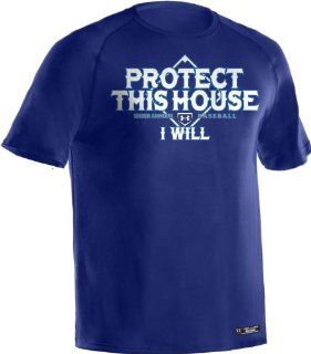 Under Armour 1228885 Protect This House Baseball Tee   Royal  Athletic Shirts  Sports & Outdoors