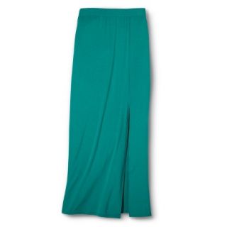Mossimo Supply Co. Juniors Maxi Skirt with Slit   Biscayne Turquoise XS(1)