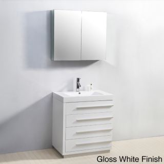 Virtu Usa Bailey 30 inch Single sink Bathroom Vanity Set