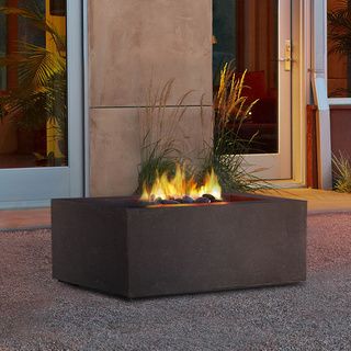 Real Flame Baltic Square Ng Kodia Brown Fire Table