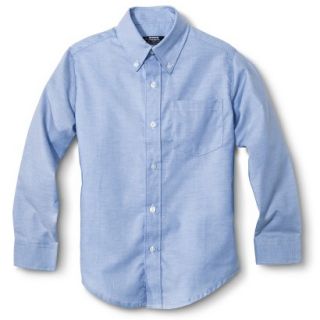 French Toast Boys School Uniform Long Sleeve Oxford Shirt   Lite Blue 5