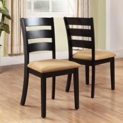 Wilmington Black Ladder Back Dining Chair (set Of 2)