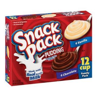 Hunts Snack Pack Chocolate and Vanilla Pudding