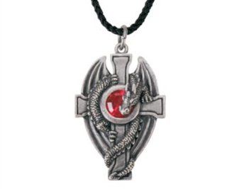Dragon W/Cross Pendant   Collectible Medallion Necklace Jewelry Jewelry