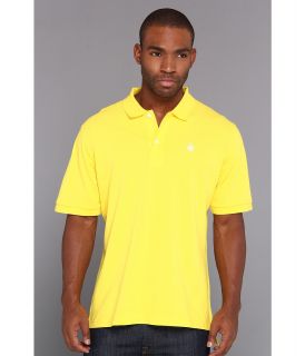 Boast Solid Pique Polo Mens Short Sleeve Pullover (Yellow)