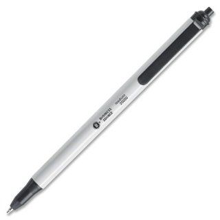 Business Source Ballpoint Pen   Ink Color Black   Barrel Color Gray   12  Rollerball Pens 