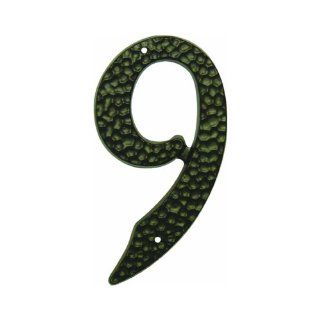 Die Cast Aluminum House Number, 3 1/2" #9 Sports & Outdoors