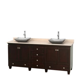 Wyndham Collection Wyndham Collection Acclaim 80 inch Double Espresso Vanity Brown Size Double Vanities