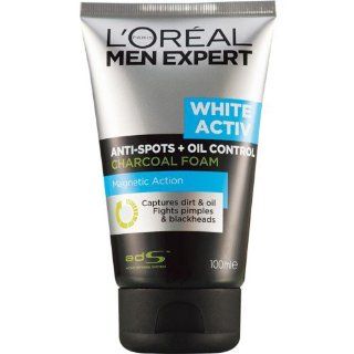 L'Oreal Men Expert White Activ Anti Spots & Oil Control Charcoal Foam 100 ML. Health & Personal Care