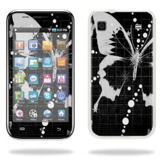 Protective Vinyl Skin Decal Cover for Samsung Galaxy Player 4.0  Player Sticker Skins Black Butterfly Cell Phones & Accessories