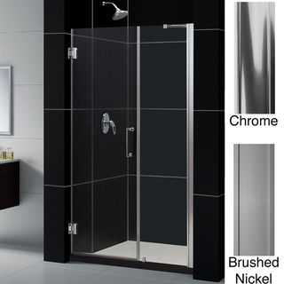 DreamLine Unidoor 52 53 inch Frameless Adjustable Shower Door DreamLine Shower Doors