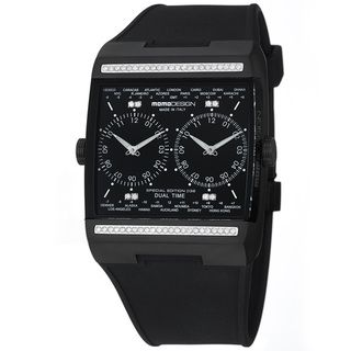 Momo Design Men's 'Dual Tech' Black Dial Rubber Strap Quartz Watch MOMO Design Men's More Brands Watches