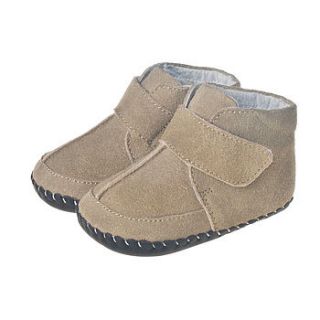 baby boy/girl real suede beige boots by my little boots