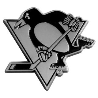 Nhl Pittsburgh Penguins Chromed Metal Emblem