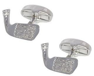 golf driver cufflinks by cuffs & co