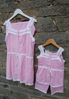 mother and daughter personalised nightwear by lola smith designs