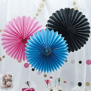 tissue party wall fan hanging decorations by ginger ray
