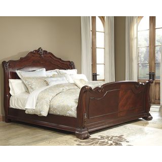 Signature Design By Ashley Sb Signature Designs By Ashley Martanny Warm Brown California King Sleigh Bed Brown Size California King