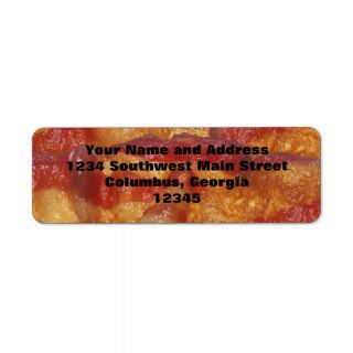Fried Bacon Strip Return Address Labels