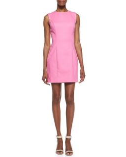 Womens Spring Break Stretch Sateen Sheath Dress, Pink   French Connection