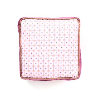 Caden Lane Modern Vintage Pink Square Cotton Pillow