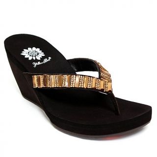 Yellow Box® "Shawnee" Embellished Thong Sandal