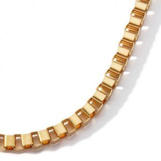 Men's Goldtone Stainless Steel Box Chain Necklace