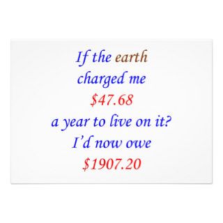 40 If the earth charged me40 Personalized Announcement