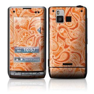 Paisley In Orange Design Protective Skin Decal Sticker for LG Dare Cell Phone Cell Phones & Accessories