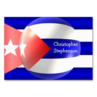 Cuban Flag Business Cards