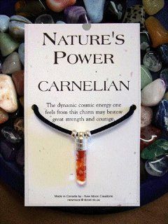 Carnelian Pendant for Strength and Courage Women's Men's Spiritual Religious Jewelry FREE BLACK CORD NECKLACE INCLUDED Jewelry
