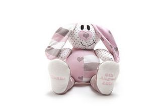 personalised baby clothes keepsake bunny by lovekeepcreate