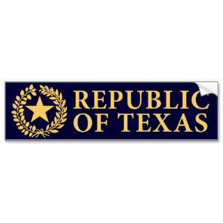 Republic of Texas Seal Bumper Stickers